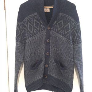 COPY   NWT Wind River Mens Cardigan Sz M L Grey Navy